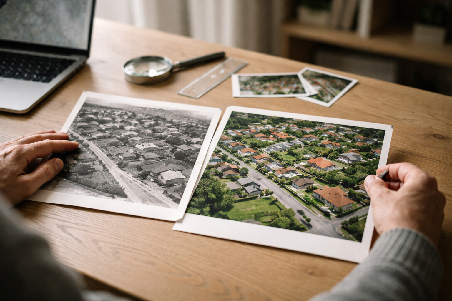 Find gamle luftfotos af dit hus: Sådan gør du med gratis og betalte kilder